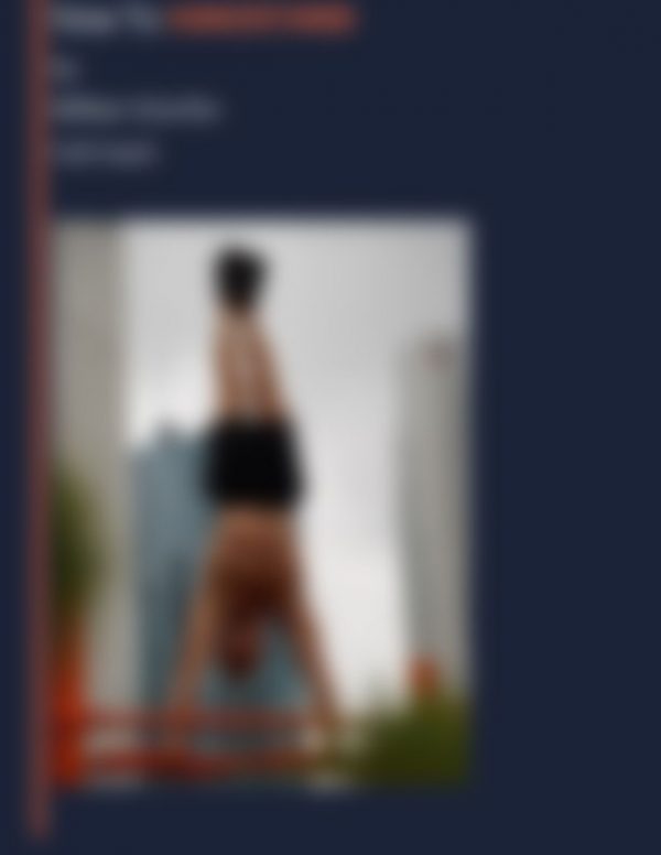 Coming Soon: "Mastering the Handstand" by William Scheifler (eBook)